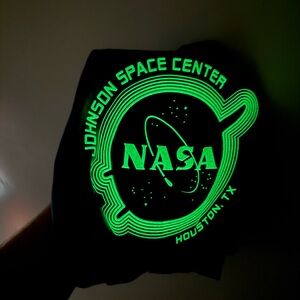 Blue Glow in the Dark NASA T-Shirt